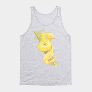 Yellow Viper Snake Tank Top